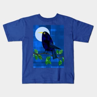 Blackbird at Night Kids T-Shirt